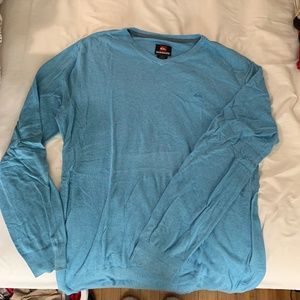 Quiksilver blue long sleeve shirt